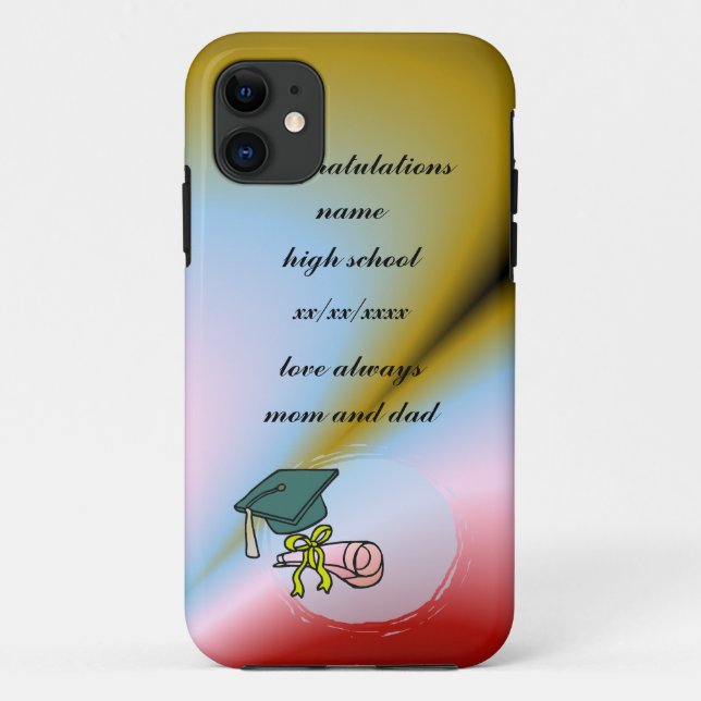 Sunshine Cap & Diploma - Case-Mate iPhone Hülle (Rückseite)