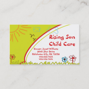 Sunshine Child Care Business Card Visitenkarte