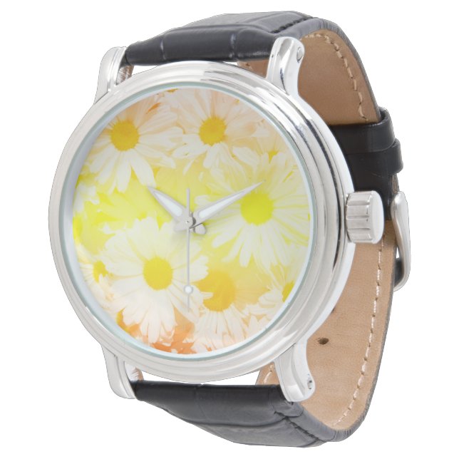 Sunshine Daisies Watch Armbanduhr (Schrägansicht)