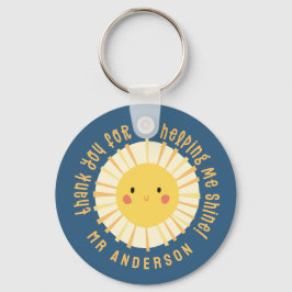 Sunshine Dankeschön Lehrer modern elegant Schlüsselanhänger