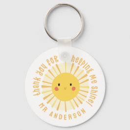 Sunshine Dankeschön Lehrer modern elegant Schlüsselanhänger