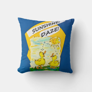 "Sunshine Daze" Drehkissen Kissen