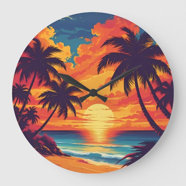 SUNSHINE DESIGN POSTER GROßE WANDUHR (Vorderseite)