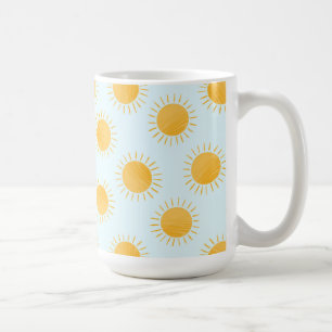 Sunshine Doodle Day Pattern Kaffeetasse