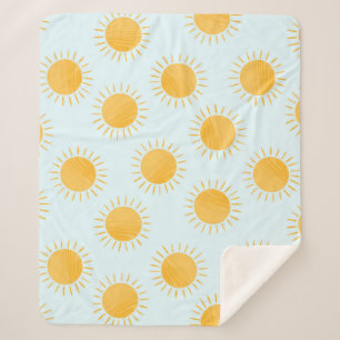 Sunshine Doodle Day Pattern Sherpadecke