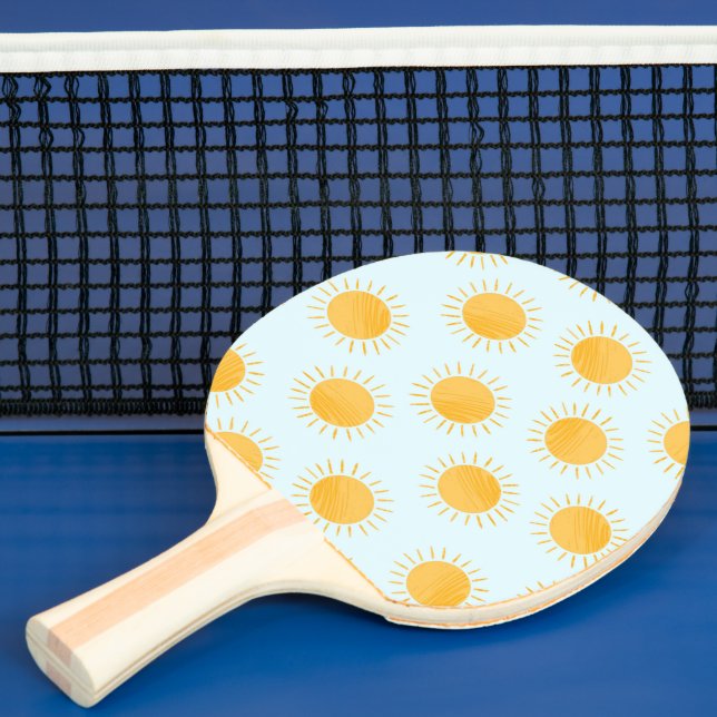 Sunshine Doodle Day Pattern Tischtennis Schläger (InSitu)