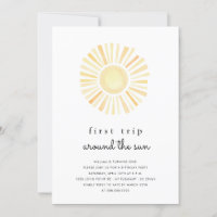 Sunshine First Trip rund um Sun One Birthday Party