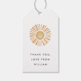 Sunshine First Trip rund um Sun One Birthday Party Geschenkanhänger