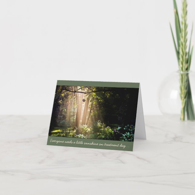 Sunshine for Cancer Patient Treatment Day Karte (Vorderseite)