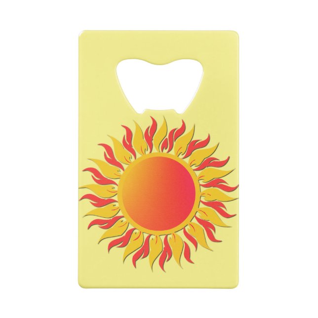 Sunshine Geldbeutel Flaschenöffner (Rückseite)
