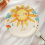 Sunshine Gender Neutral Boho Sun Pappteller<br><div class="desc">Erhöhen Sie Ihre Feier mit Sunshine Gender Neutral Boho Sun Paper Teller! Diese Teller mit elegantem bohfarbenem Design in warmen, neutralen Tönen wie Beige, Terrakotta und Creme sorgen für ein modernes, geschlechtsneutrales Ambiente. Das minimalistische Sonnenmotiv eignet sich perfekt für Babyduschen, Geburtstage oder lässige Ansammlungen und verleiht dem Tisch eine Touch...</div>