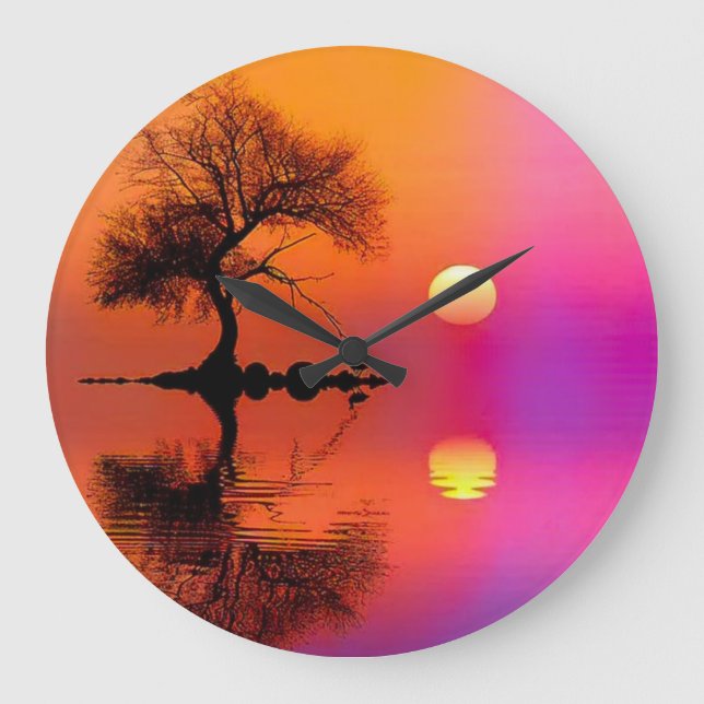 SUNSHINE GROßE WANDUHR (Vorderseite)