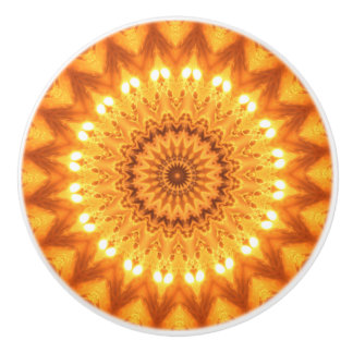 Sunshine & Happiness Mandala Decorative Pull Knob Keramikknauf