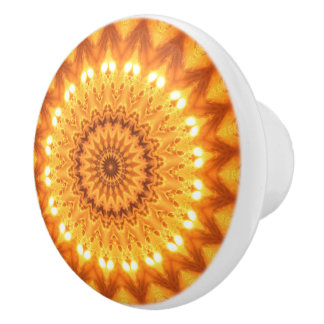 Sunshine & Happiness Mandala Decorative Pull Knob Keramikknauf