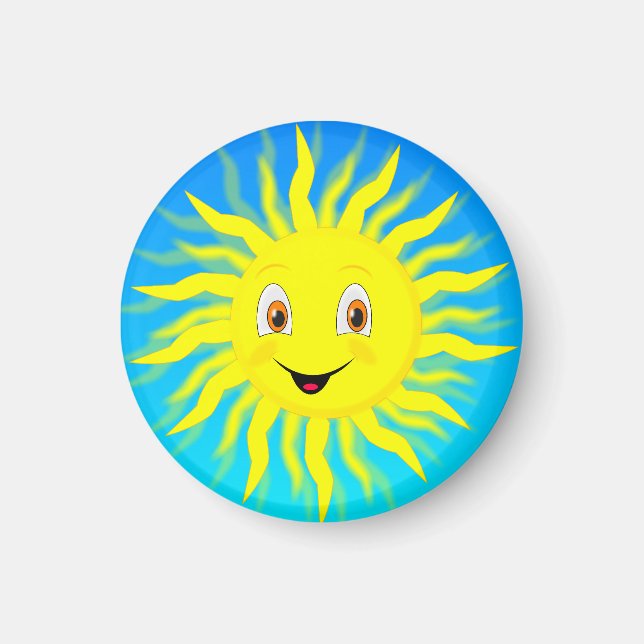 Sunshine Happy Face Magnet (Vorne)