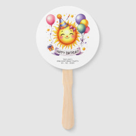 Sunshine Individuelle Name Happy Birthday Fächer