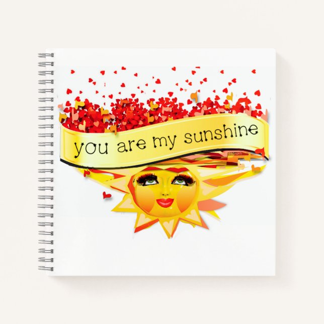 SUNSHINE KISSES NOTIZBUCH (Vorderseite)