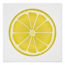 Sunshine Lemon Wall Art Poster
