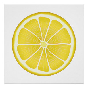 Sunshine Lemon Wall Art Poster