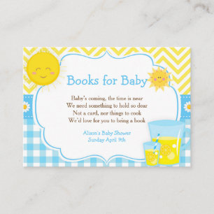 Sunshine & Lemonade Blue & Yellow Books for Baby Begleitkarte