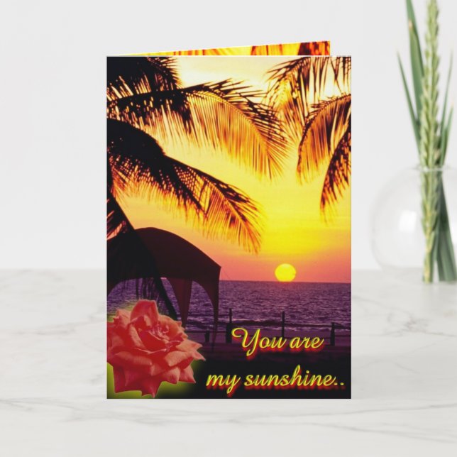 Sunshine Liebe Card Feiertagskarte (Vorderseite)