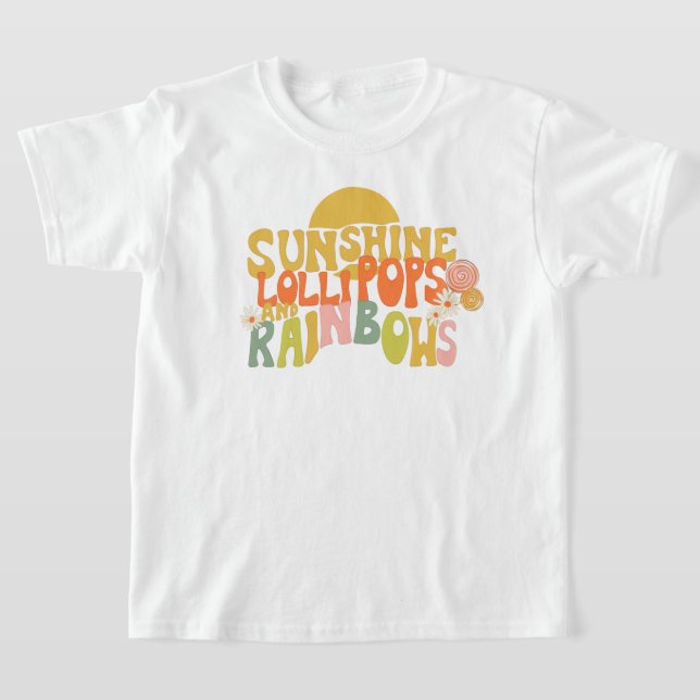 Sunshine Lollipops und Rainbows T-Shirt (Ablage )