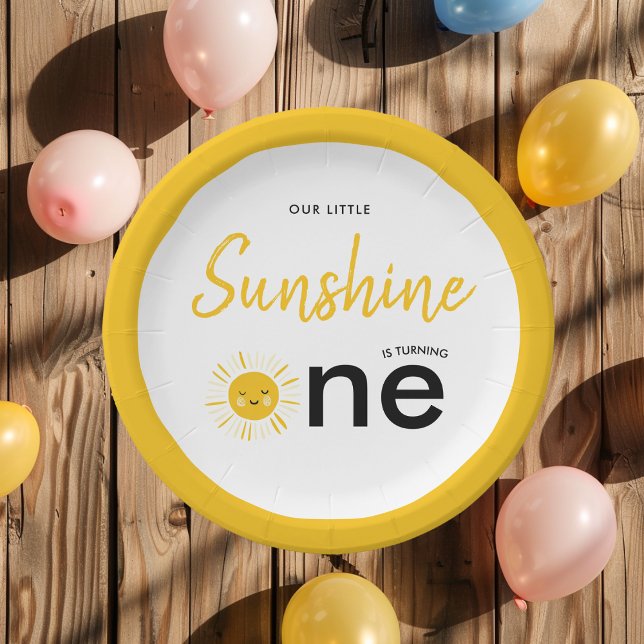 Sunshine macht eine Geburtstagsparty Pappteller (Von Creator hochgeladen)