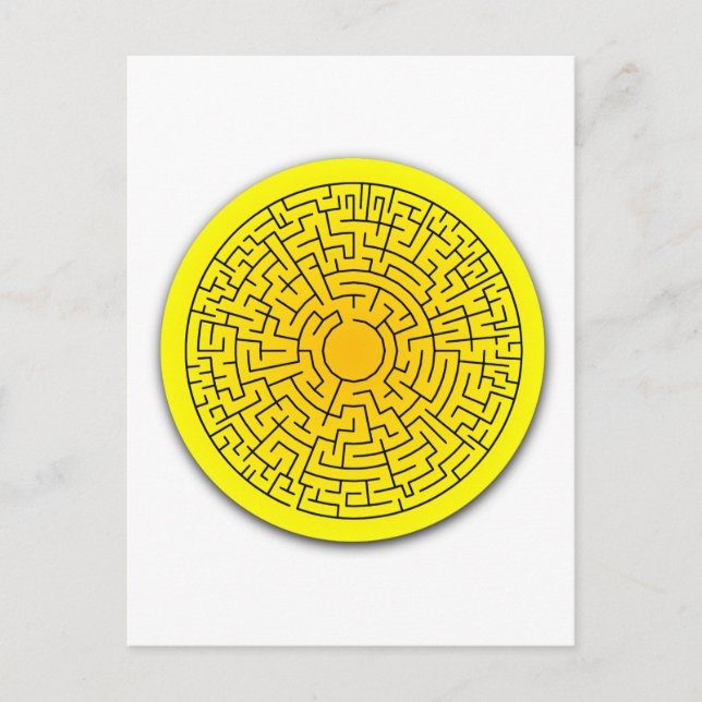 Sunshine Maze Postkarte (Vorderseite)