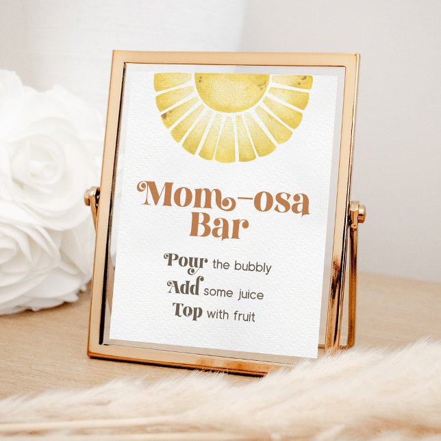 Sunshine Momosa Bar Boho Babydusche Zeichen Poster (Von Creator hochgeladen)