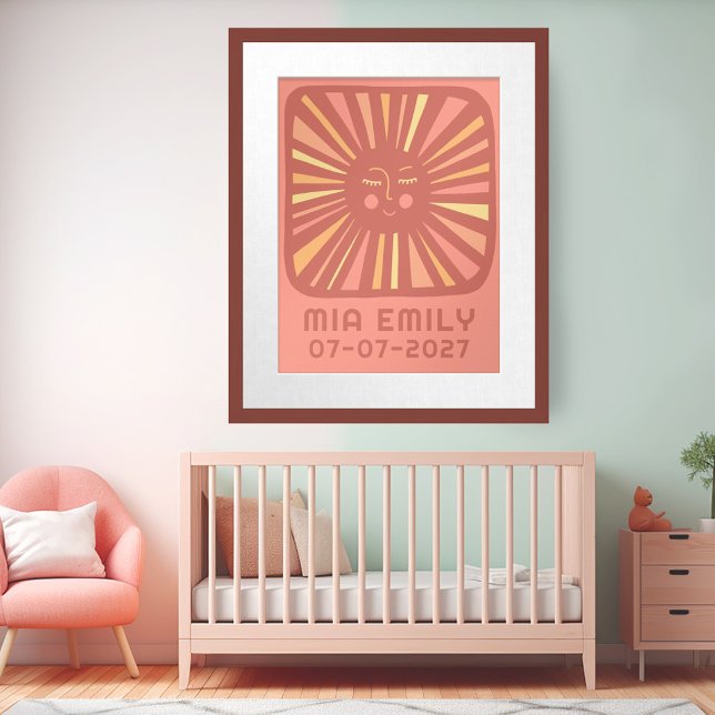 Sunshine Niedlich Sun CUSTOM BABY NAME BIRTHDAY Ar Poster (Sunshine Cute Sun CUSTOM BABY NAME BIRTHDAY Art Poster
)