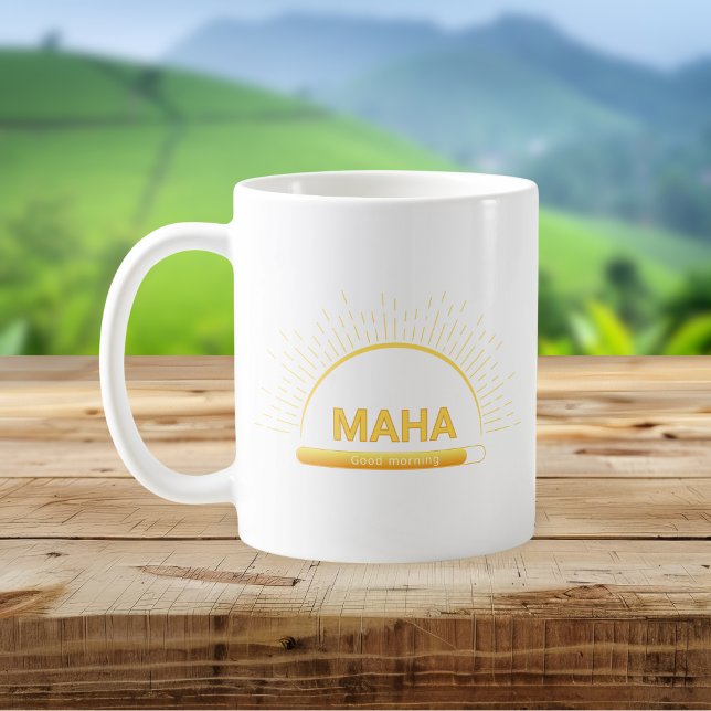 Sunshine Of A Good Morning Minimal Mug Kaffeetasse (Von Creator hochgeladen)