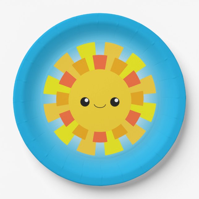Sunshine Pappteller (Vorderseite)