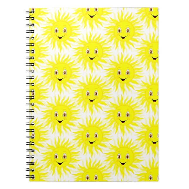Sunshine Pattern Baby Notizblock (Vorderseite)