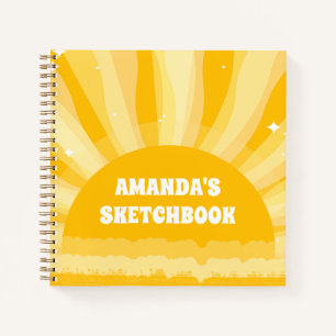 Sunshine Personalisiert Kids Sketchbook Notebook Notizbuch