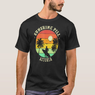 Sunshine Pill Astoria Summer Oregon Tropical Beach T-Shirt