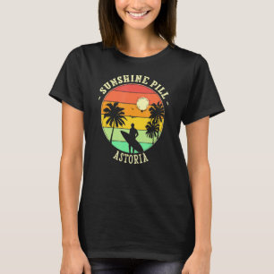 Sunshine Pill Astoria Summer Oregon Tropical Beach T-Shirt