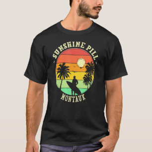 Sunshine Pill Montauk Sommer New York Tropical Bea T-Shirt