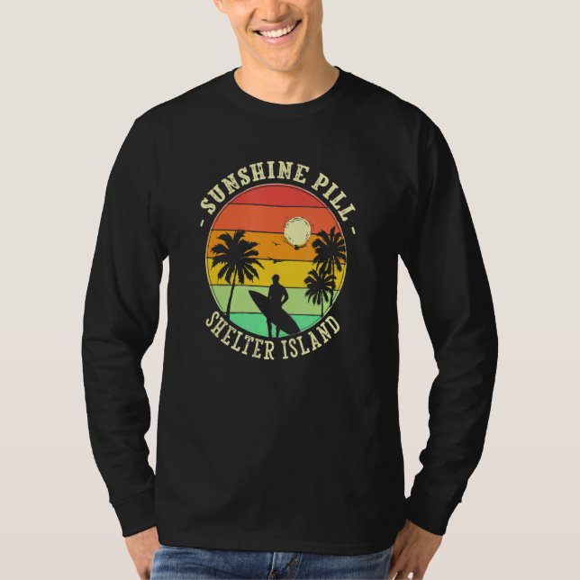 Sunshine Pill Shelter Island Summer New York Tropi T-Shirt (Vorderseite)
