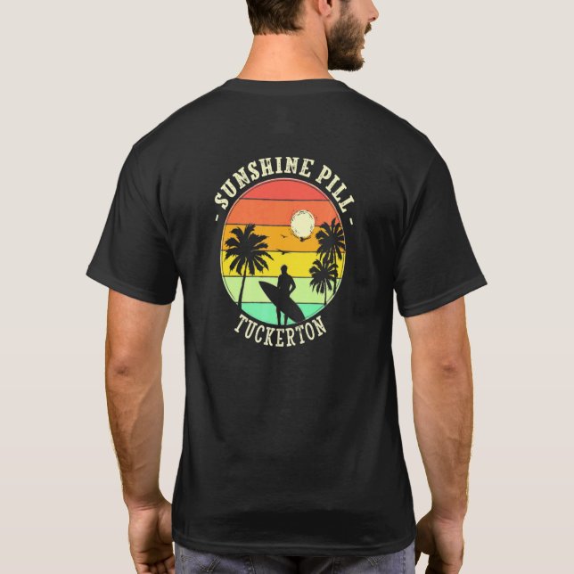 Sunshine Pill Tuckerton Summer New Jersey Tropical T-Shirt (Rückseite)