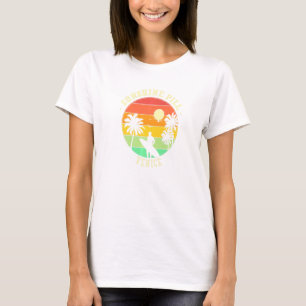 Sunshine Pill Venice Summer Florida Tropical Beach T-Shirt