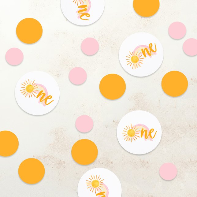 Sunshine & Rainbows First Birthday Konfetti (Von Creator hochgeladen)