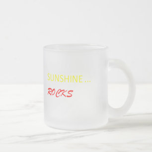 "Sunshine Rocks" 10oz Mattierte Tasse