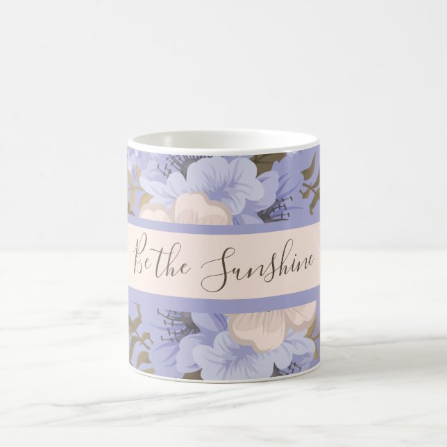 Sunshine Romantische Violette & Sage Botanische Fl Kaffeetasse (Mittel)