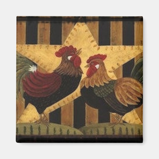 Sunshine Rooster Magnet (Vorne)