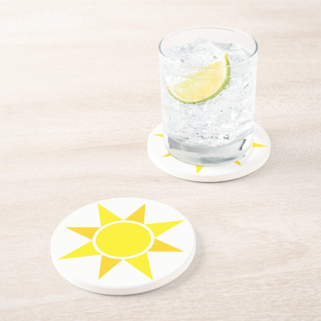 Sunshine Round Untersetzer (Seite)