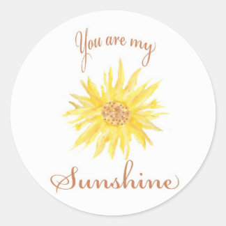 Sunshine Runder Aufkleber