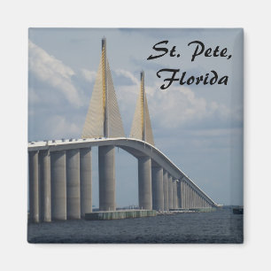 Sunshine Skyway Bridge Florida Foto Magnet