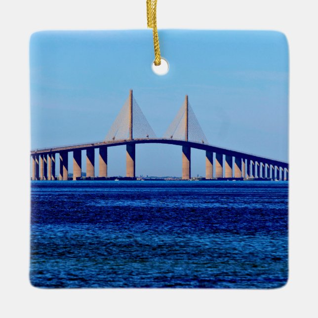 Sunshine Skyway Bridge Keramikornament (Vorderseite)