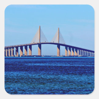 Sunshine Skyway Bridge Quadratischer Aufkleber