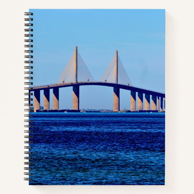 Sunshine Skyway Bridge Spiral Notebook Notizbuch (Vorderseite)